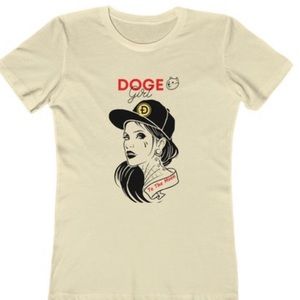 Dogecoin Girl T Shirt https://etsy.me/3p6M4FD